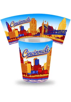 Cincinnati Skyline Ceramic Shot Glass