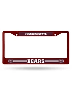 Missouri State Bears Colored Chrome License Frame