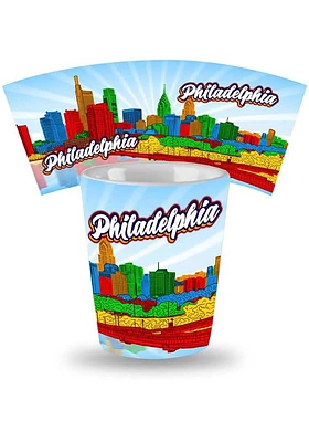 Philadelphia Skyline Ceramic Shot Glass