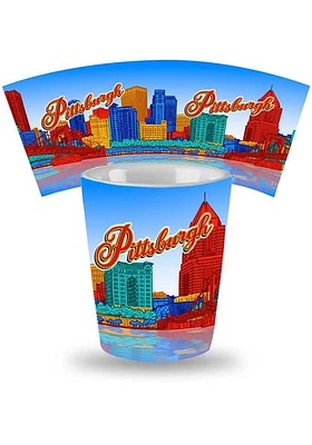 Pittsburgh Skyline Ceramic Shot Glass