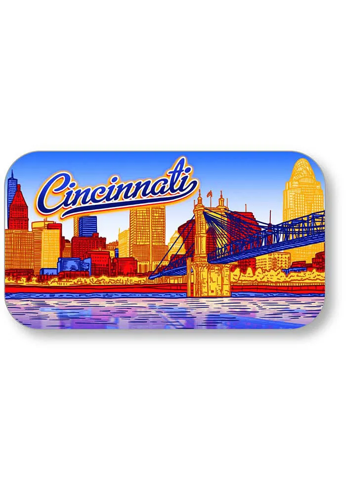 Cincinnati Skyline Crystal Magnet