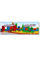 Philadelphia Skyline White 14 oz Metro Ceramic Mug - Blue