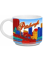 Pittsburgh Skyline White 14 oz Metro Ceramic Mug - Blue