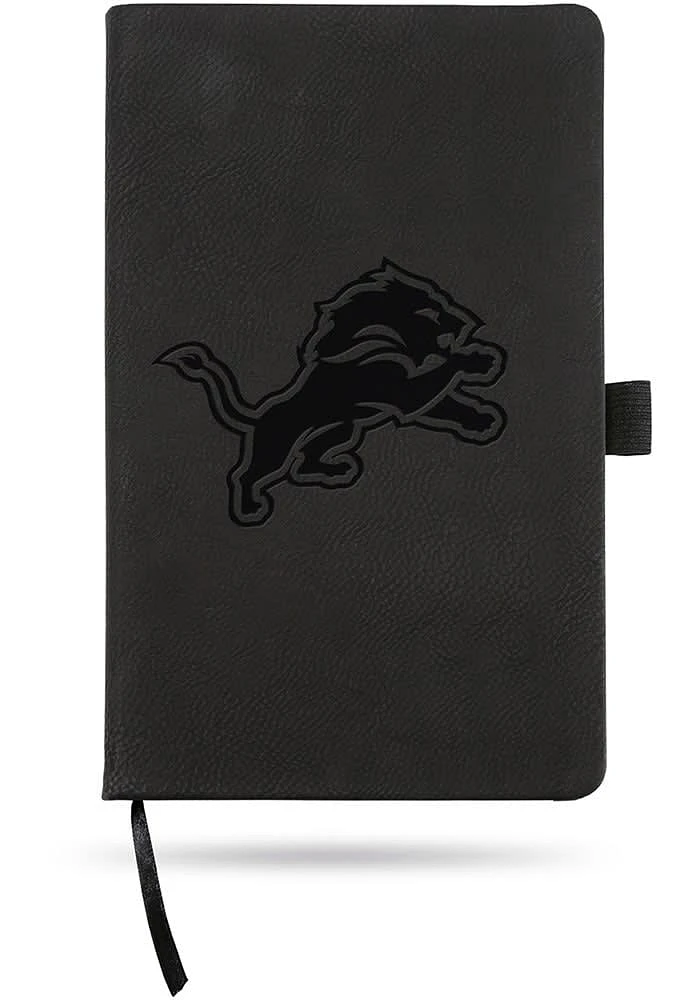 Detroit Lions Black Color Notebook and Folder - Black