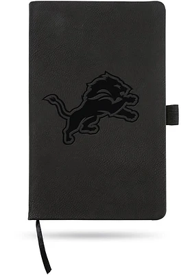 Detroit Lions Black Color Notebook and Folder - Black