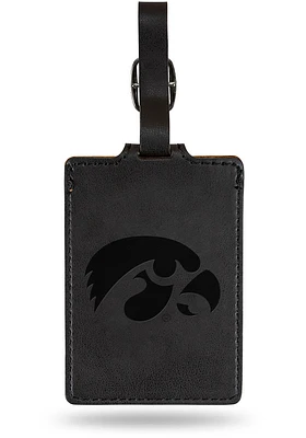 Iowa Hawkeyes Black Black Luggage Tag