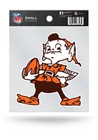 Cleveland Browns Retro Logo Auto Static Cling Decal - Orange