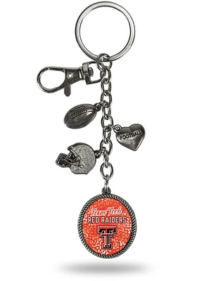 Texas Tech Red Raiders Charm Keychain