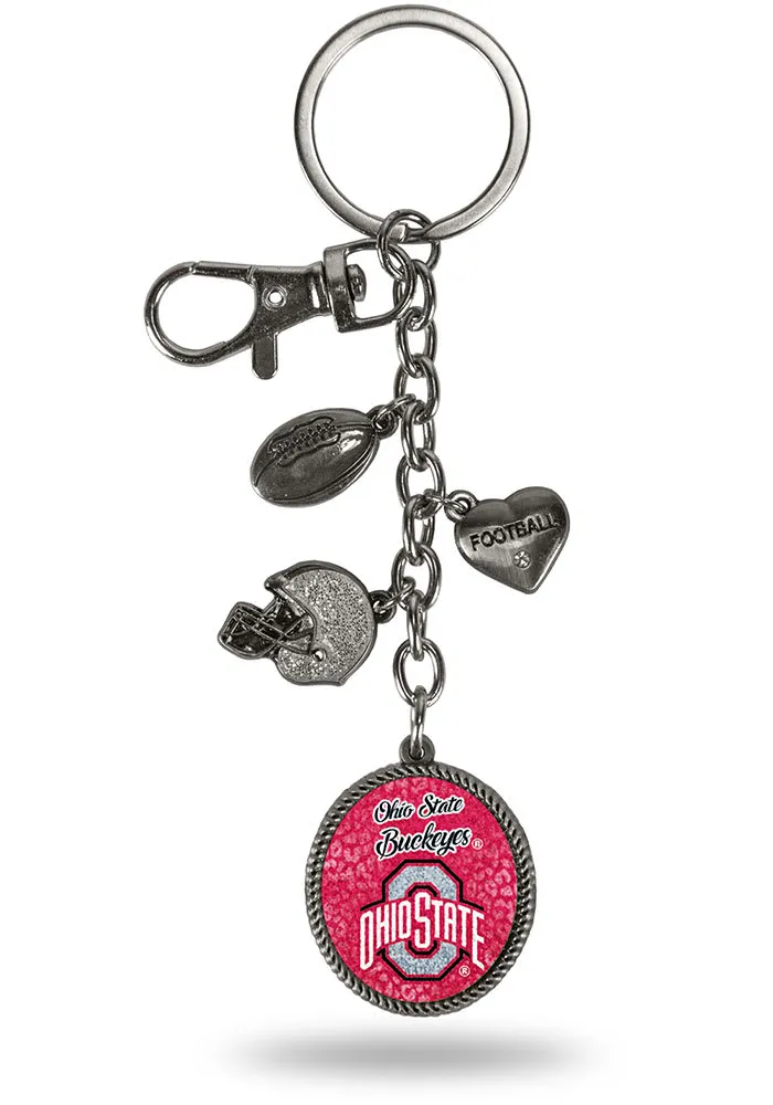 Ohio State Buckeyes Charm Keychain