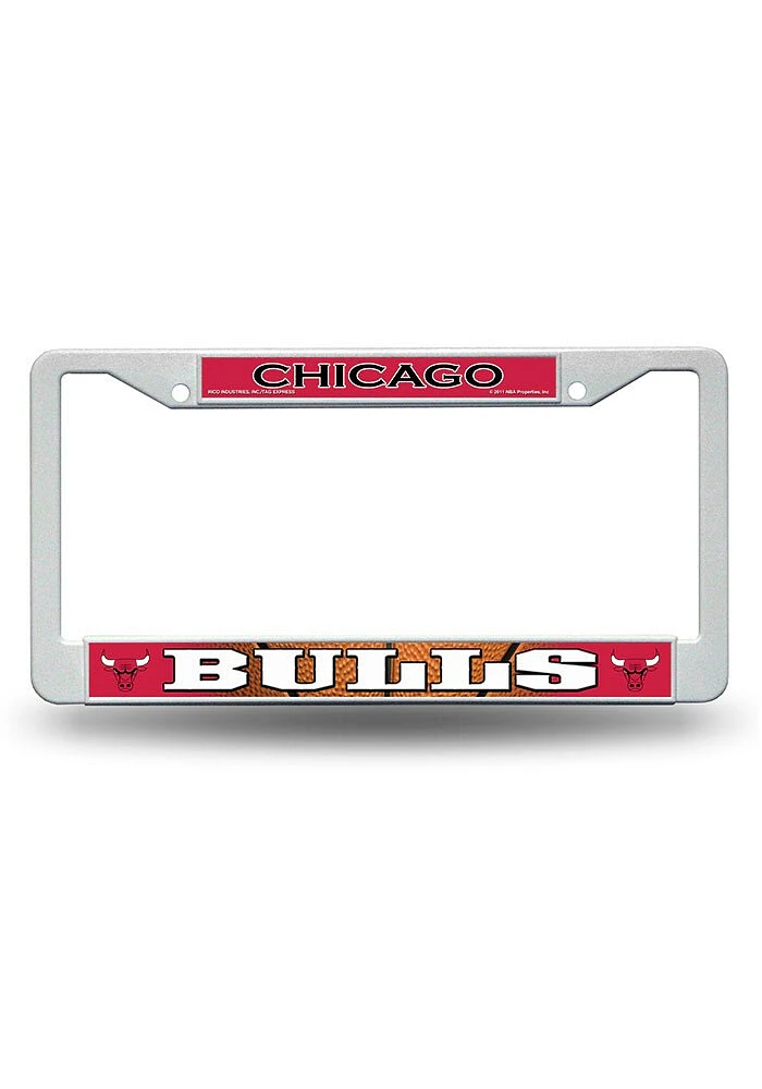 Chicago Bulls Plastic License Plate Frame - Red