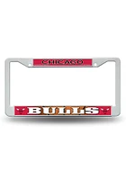 Chicago Bulls Plastic License Plate Frame - Red