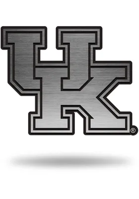 Kentucky Wildcats Antique Nickel Car Emblem - Silver