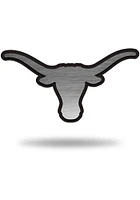 Texas Longhorns Antique Nickel Car Emblem - Silver