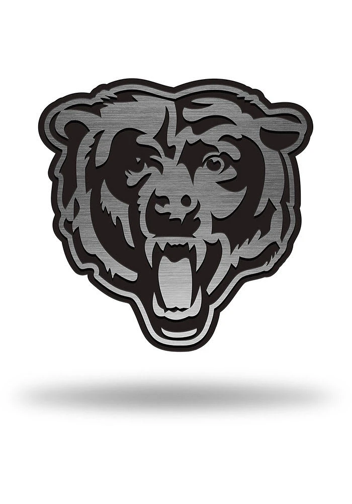 Chicago Bears Antique Nickel Car Emblem - Silver