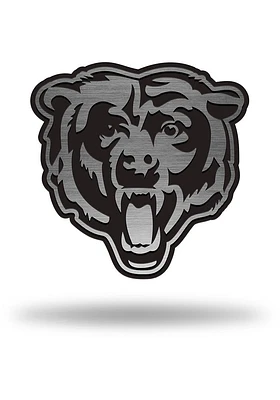 Chicago Bears Antique Nickel Car Emblem - Silver