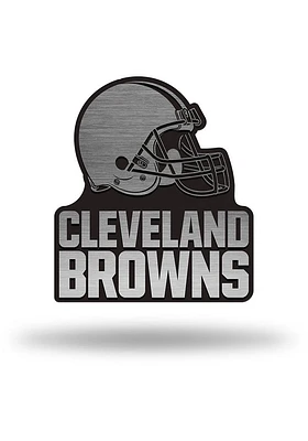 Cleveland Browns Antique Nickel Car Emblem - Silver
