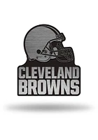 Cleveland Browns Antique Nickel Car Emblem - Silver
