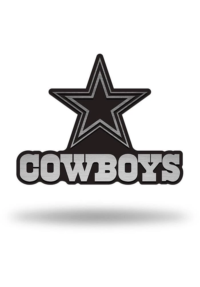 Dallas Cowboys Antique Nickel Car Emblem - Silver