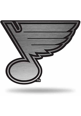 St Louis Blues Antique Nickel Car Emblem - Silver