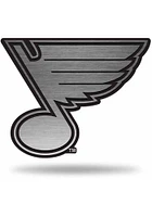 St Louis Blues Antique Nickel Car Emblem - Silver