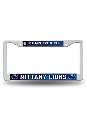 Penn State Nittany Lions White Plastic License Plate Frame - White