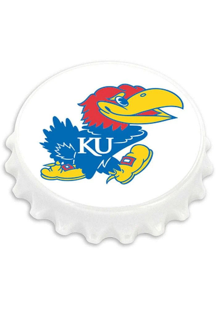 Kansas Jayhawks Bottle Cap Opener Magnet