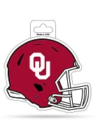 Oklahoma Sooners Helmet Auto Decal - Red