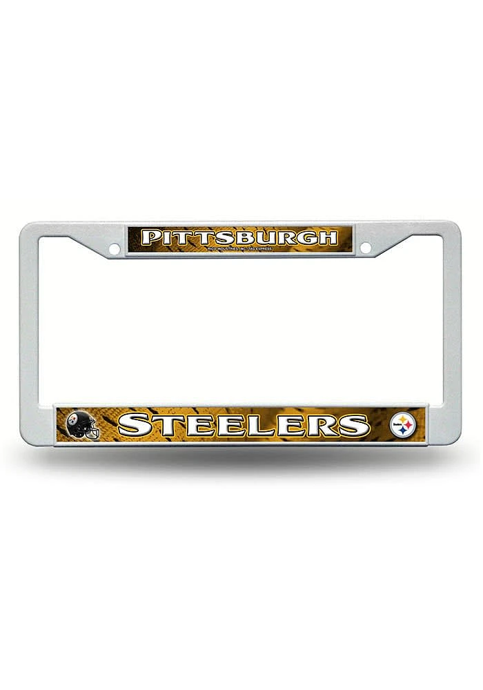 Pittsburgh Steelers Plastic License Plate Frame - Gold