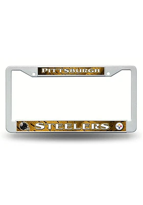 Pittsburgh Steelers Plastic License Plate Frame - Gold