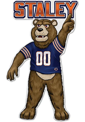 Chicago Bears Mascot Pennant - Orange