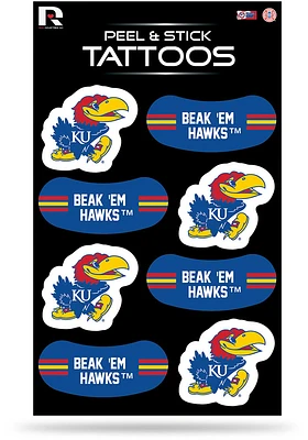 Kansas Jayhawks 8 Pack Tattoo