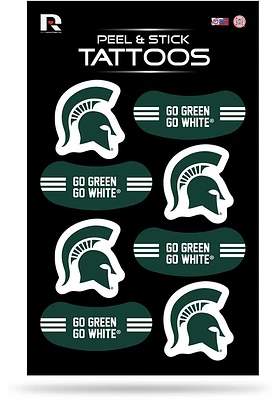 Michigan State Spartans 8 Pack Tattoo