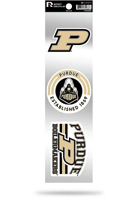 Purdue Boilermakers 3pk Auto Decal - Gold
