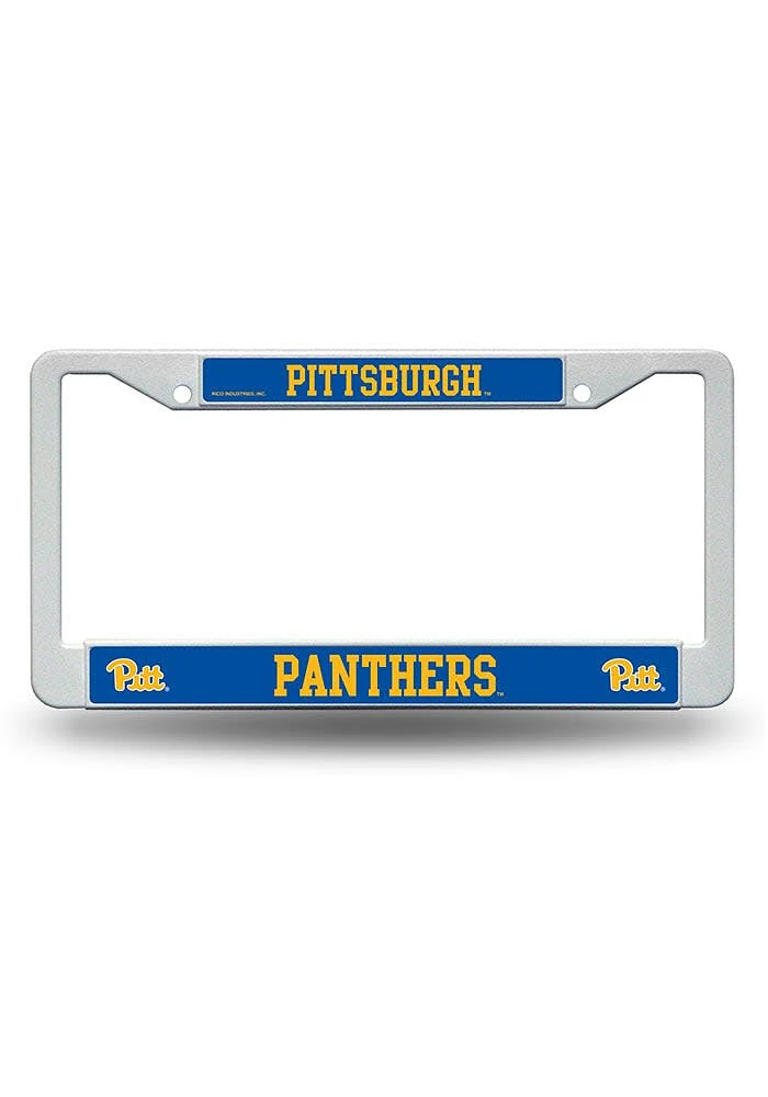 Pitt Panthers Chrome License Plate Frame - Grey