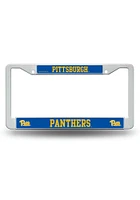 Pitt Panthers Chrome License Plate Frame - Grey