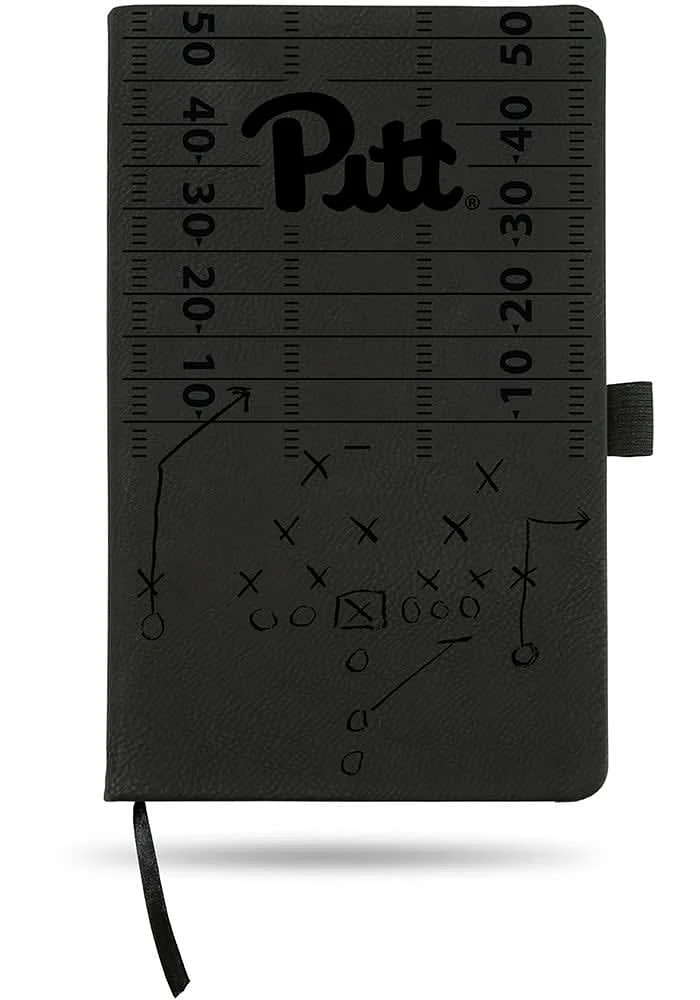 Pitt Panthers Laser Engraved Small Notebook and Folder - Brown