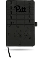 Pitt Panthers Laser Engraved Small Notebook and Folder - Brown