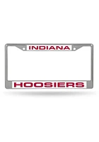 Indiana Hoosiers Laser Chrome License Plate Frame - Silver