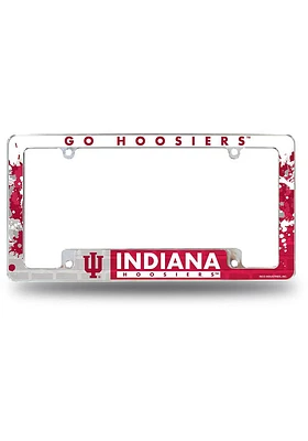 Indiana Hoosiers 12X6 Chrome License Frame