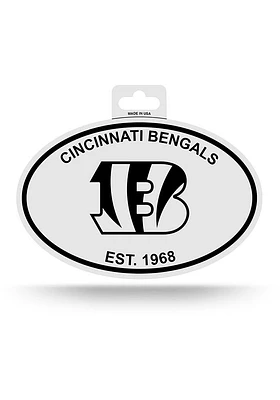 Cincinnati Bengals White Oval Stickers