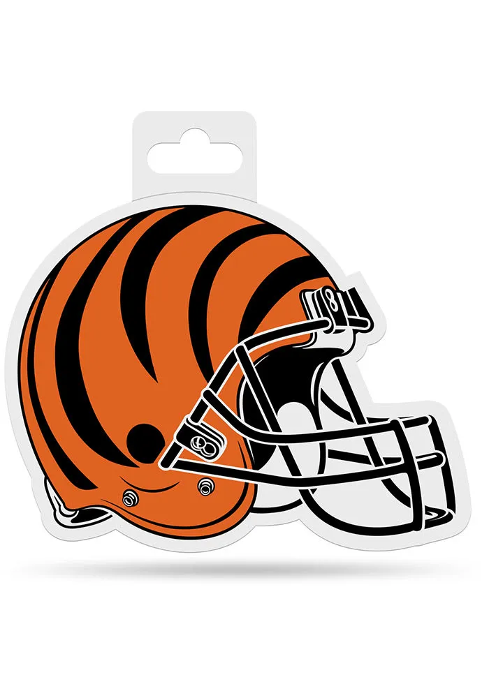 Cincinnati Bengals Helmet Auto Decal - Orange