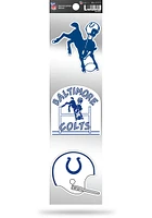 Indianapolis Colts 3-Piece Retro Spirit Auto Decal - Blue