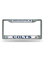 Indianapolis Colts Chrome License Plate Frame - Blue