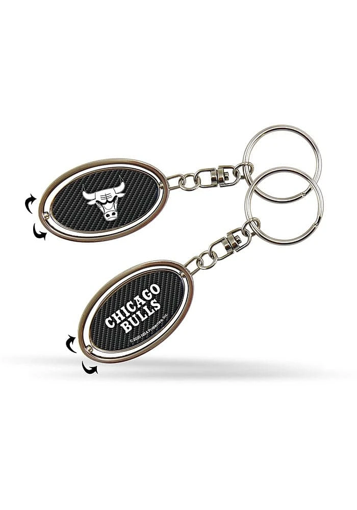 Chicago Bulls Spinner Keychain - Black