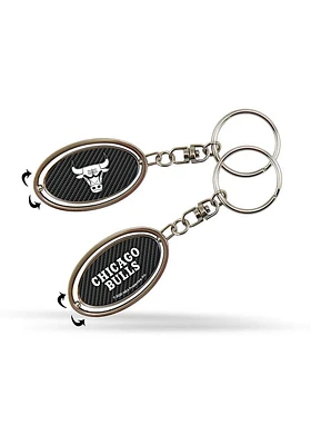 Chicago Bulls Spinner Keychain - Black