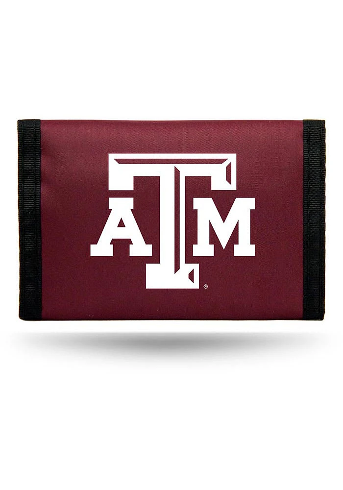 Texas A&M Aggies Nylon Mens Trifold Wallet