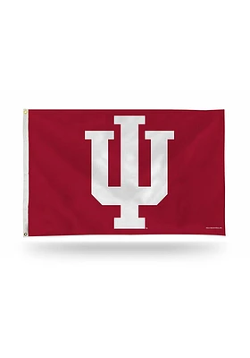Indiana Hoosiers 3x5 Grommet Silk Screen Grommet Flag - Red