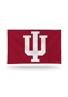 Indiana Hoosiers 3x5 Grommet Silk Screen Grommet Flag - Red