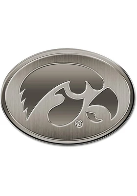 Iowa Hawkeyes Metal Car Emblem - Black
