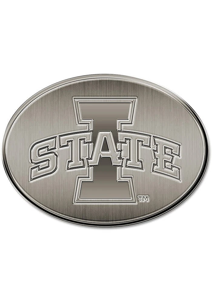 Iowa State Cyclones Metal Car Emblem - Red
